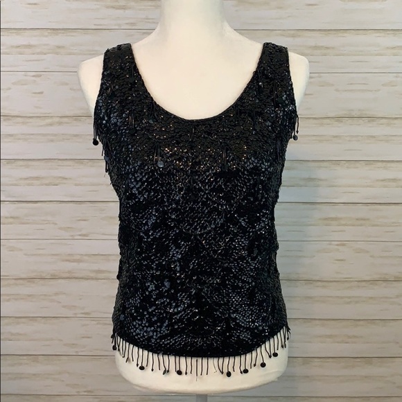 Vintage 1960s Beaded Tank - Picture 1 of 8